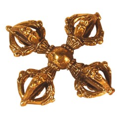 Doppel-Dorje Messing 5cm