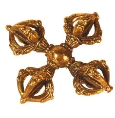 Doppel-Dorje Messing 5cm