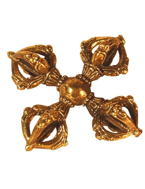 Doppel-Dorje Messing 5cm