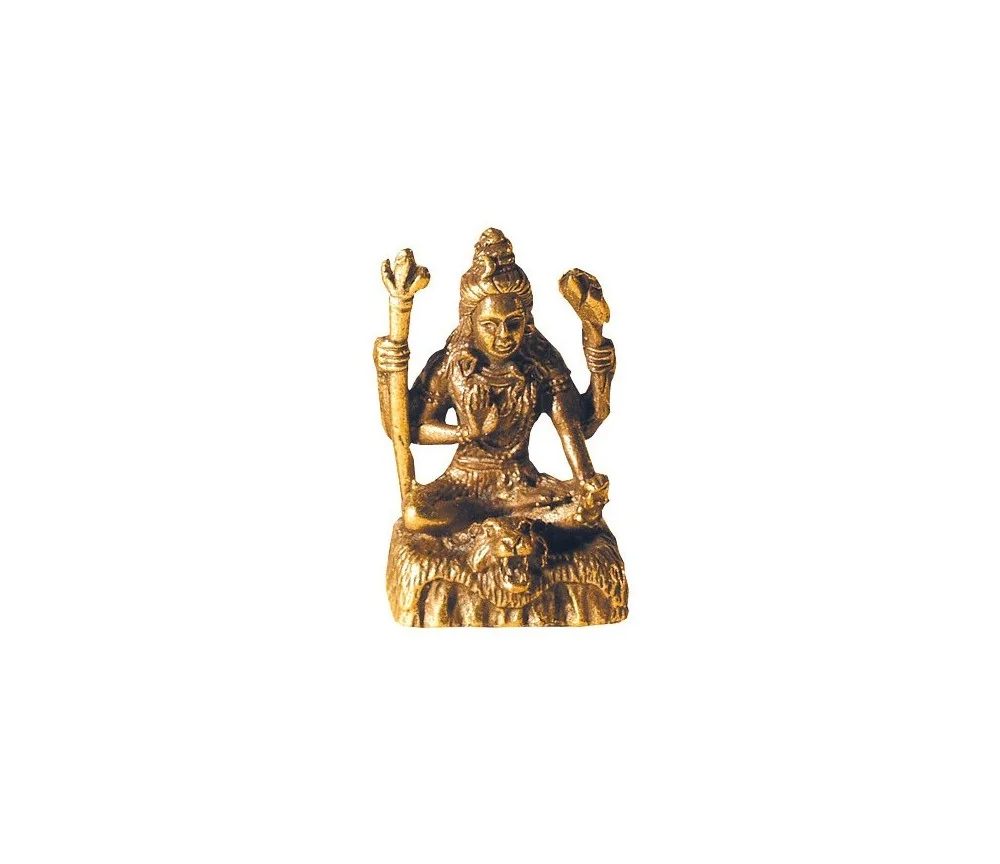 Shiva sitzend Messing 3cm