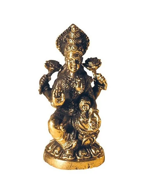 Lakshmi sitzend Messing 3cm