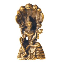 Vishnu sitzend Messing 3cm