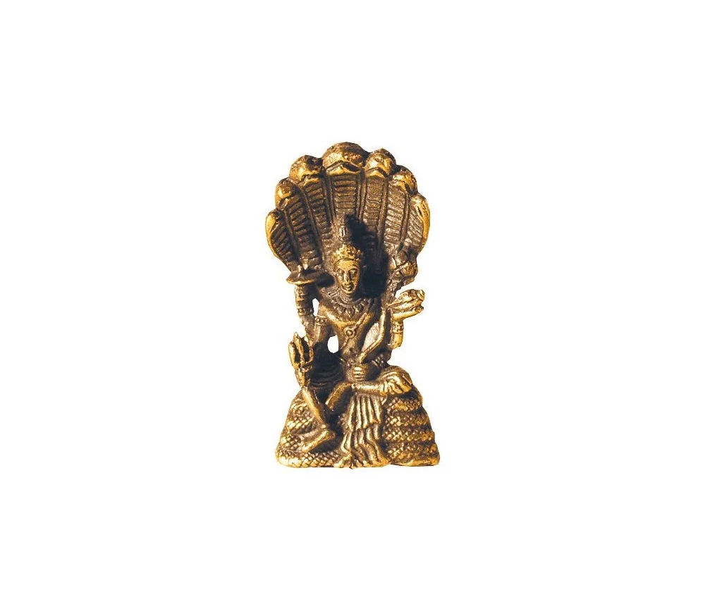 Vishnu sitzend Messing 3cm
