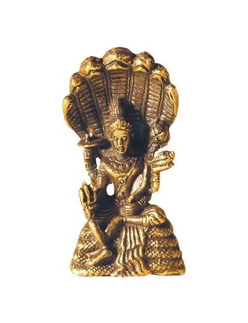 Vishnu sitzend Messing 3cm