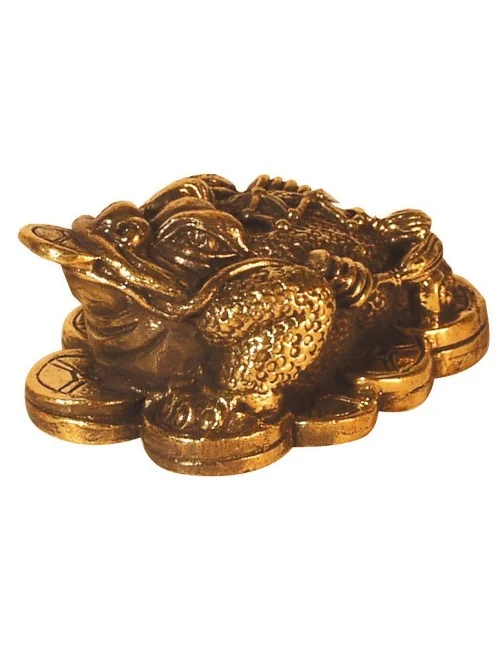 "Money Frog" Messing 5cm