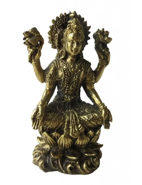 "Lakshmi auf Lotus" Messing 5cm