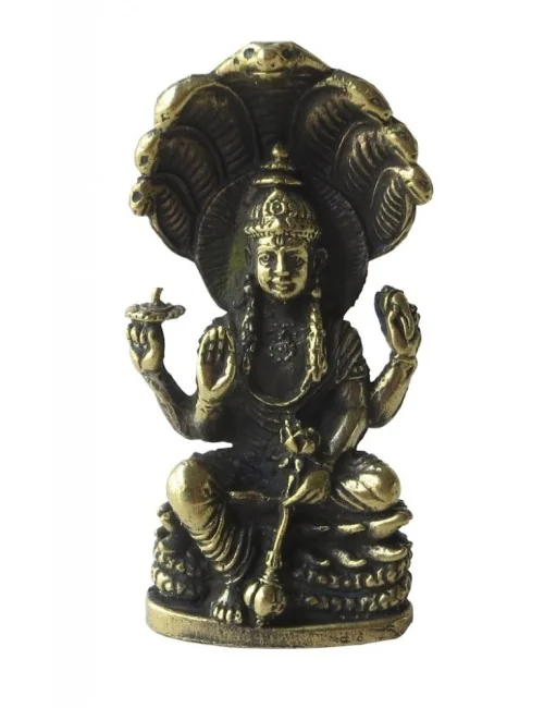 "Vishnu auf Thron" Messing 6cm