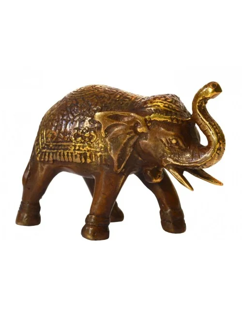 "Indischer Elefant" Messing antik 7x5cm