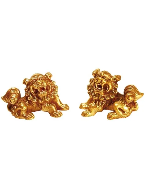 "Fu Dogs" Messing 5x4cm