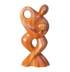 Tantrische Skulptur "dance" Holz braun 20cm