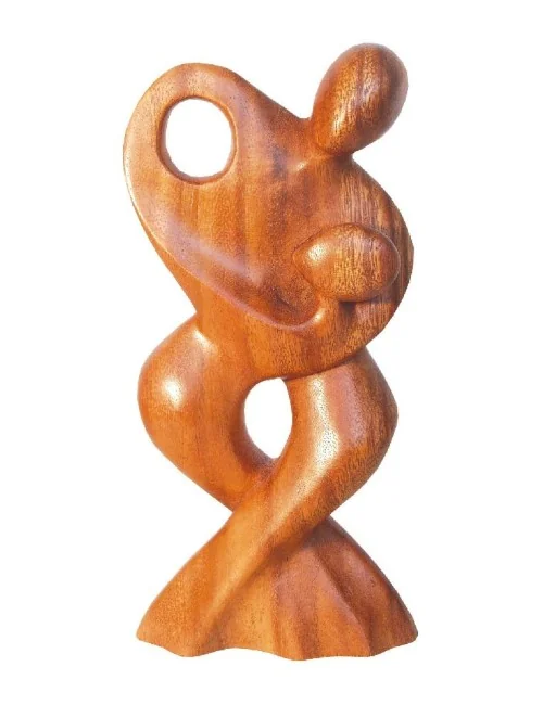 Tantrische Skulptur "dance" Holz braun 20cm