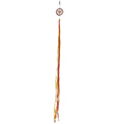 Feenwindspiel "Saat des Lebens" Fiberglas rot-orange-gelb 95cm