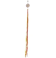 Feenwindspiel "Saat des Lebens" Fiberglas rot-orange-gelb 95cm