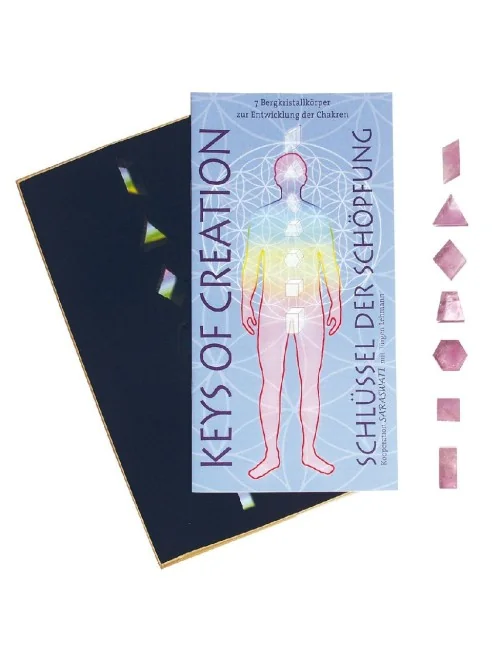 Kristallkörper "Keys of Creation" 7er Set Amethyst