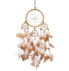 Traumfänger Mobile mit 4TF Leder 40cm