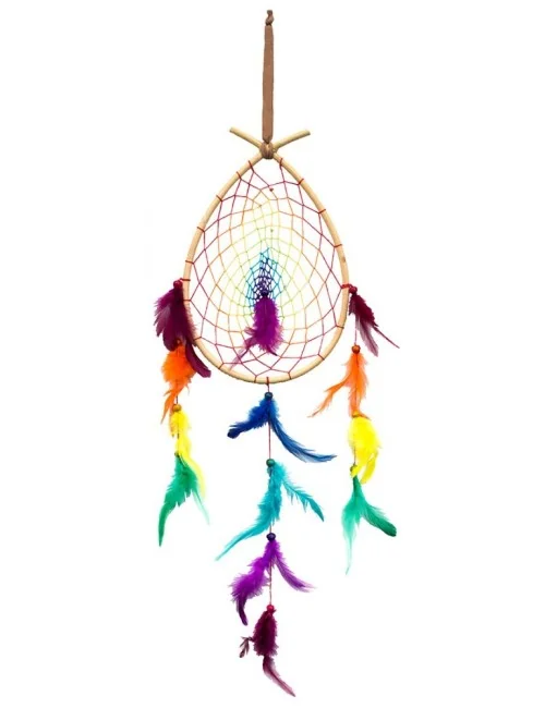 Traumfänger "Rainbow Drop" Rattan (20x30)x70cm