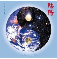 Leinwanddruck "Kosmisches Yin Yang" 38cm