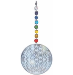 Suncatcher "Rainbow Flower of Life"