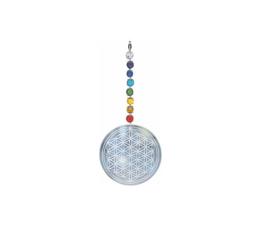 Suncatcher "Rainbow Flower of Life"