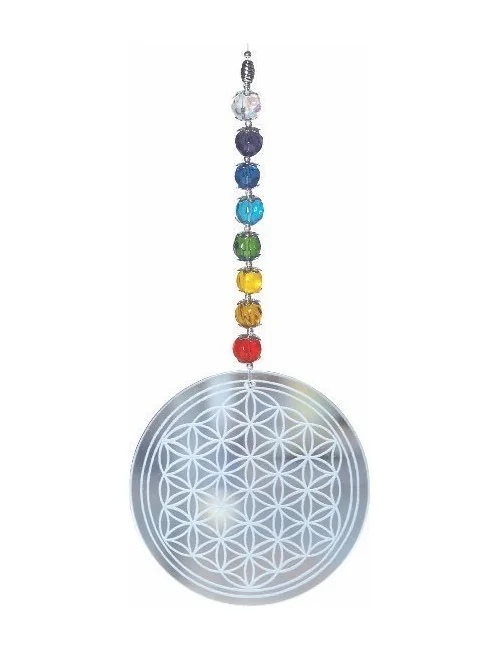 Suncatcher "Rainbow Flower of Life"