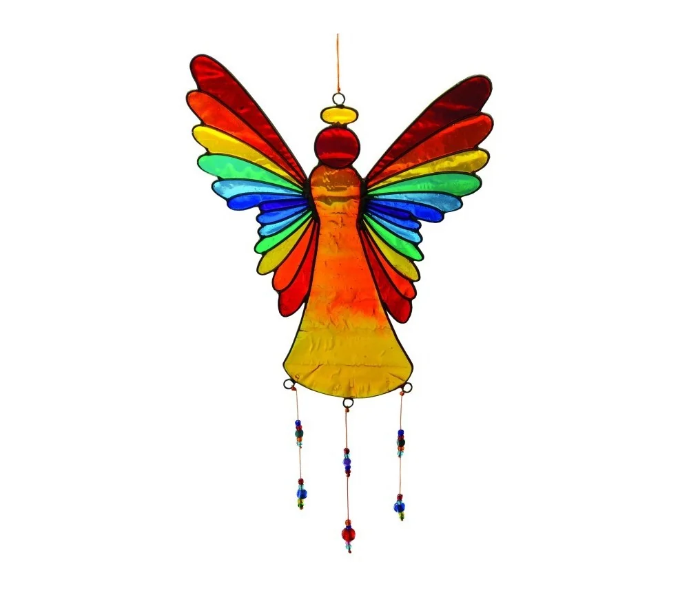 Suncatcher "Engel" Fiberglas bunt 40cm