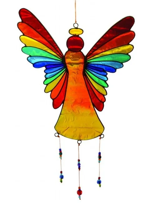 Suncatcher "Engel" Fiberglas bunt 40cm
