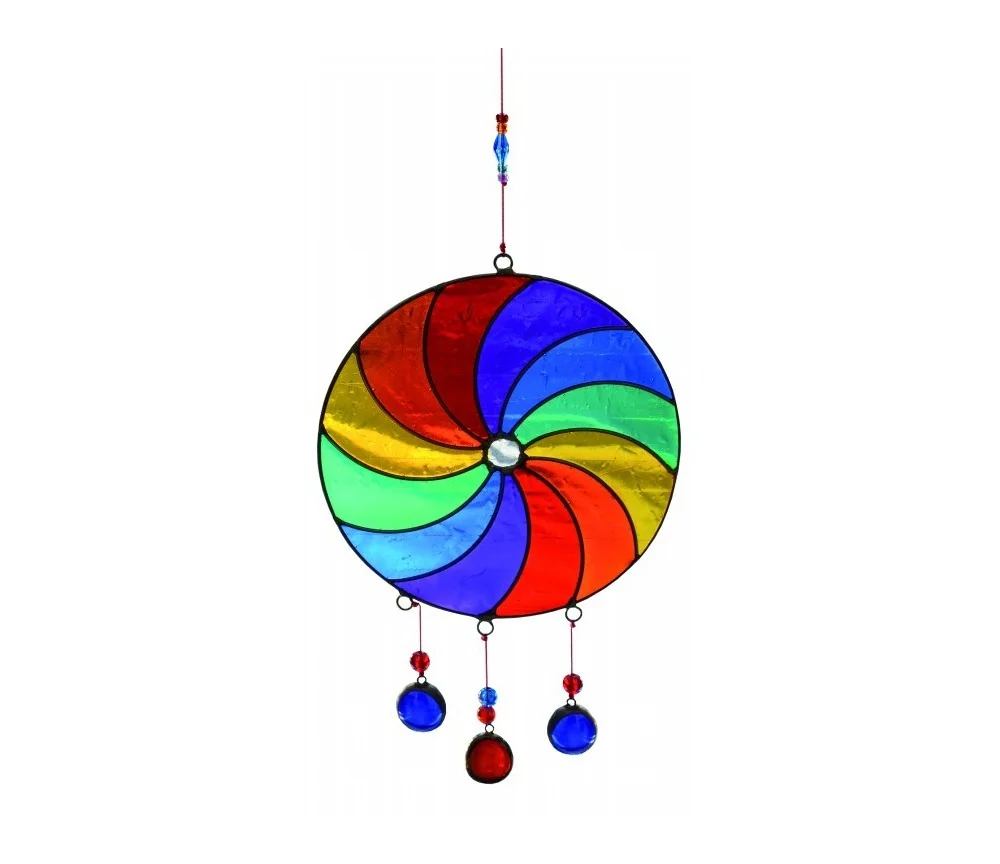 Suncatcher "Spirale" Fiberglas bunt 24cm