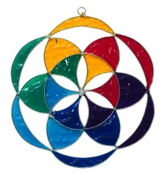 Suncatcher "Saat des Lebens" Fiberglas bunt 20cm