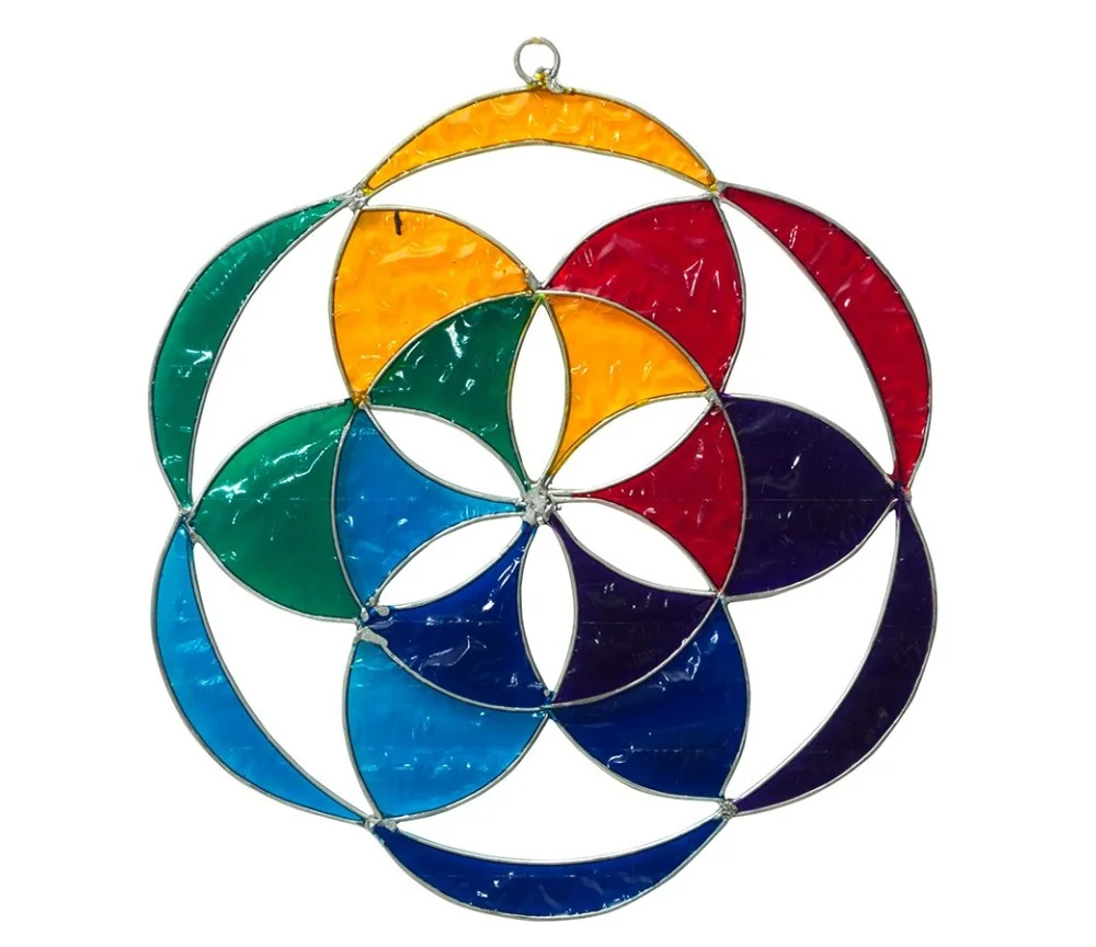 Suncatcher "Saat des Lebens" Fiberglas bunt 20cm