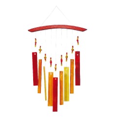Suncatcher Glas "Rot-Orange" 18x30cm