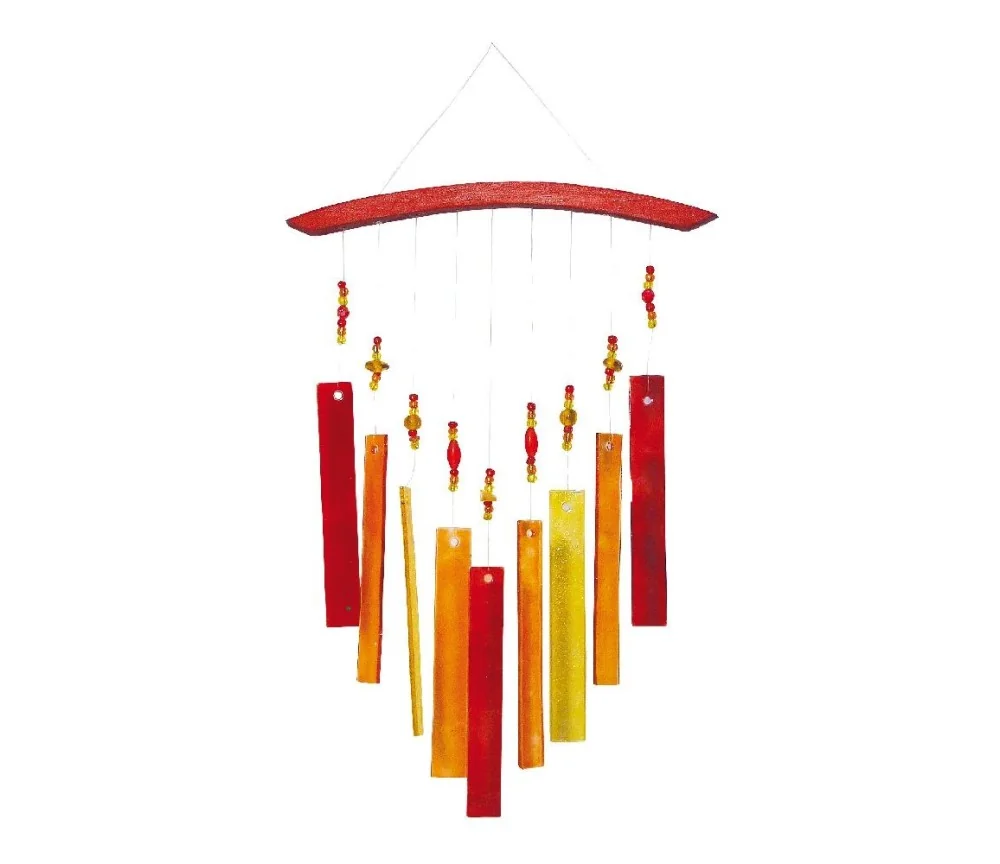 Suncatcher Glas "Rot-Orange" 18x30cm