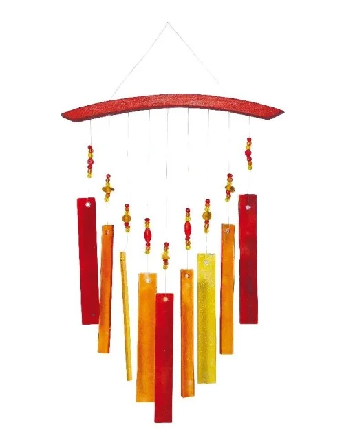 Suncatcher Glas "Rot-Orange" 18x30cm