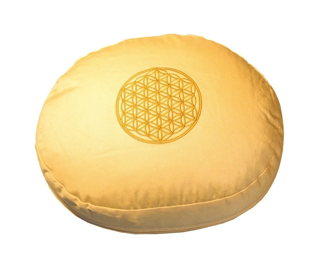 Meditationskissen mit Inlet "BDL" Baumwolle(80%), Polyester(20%) gelb