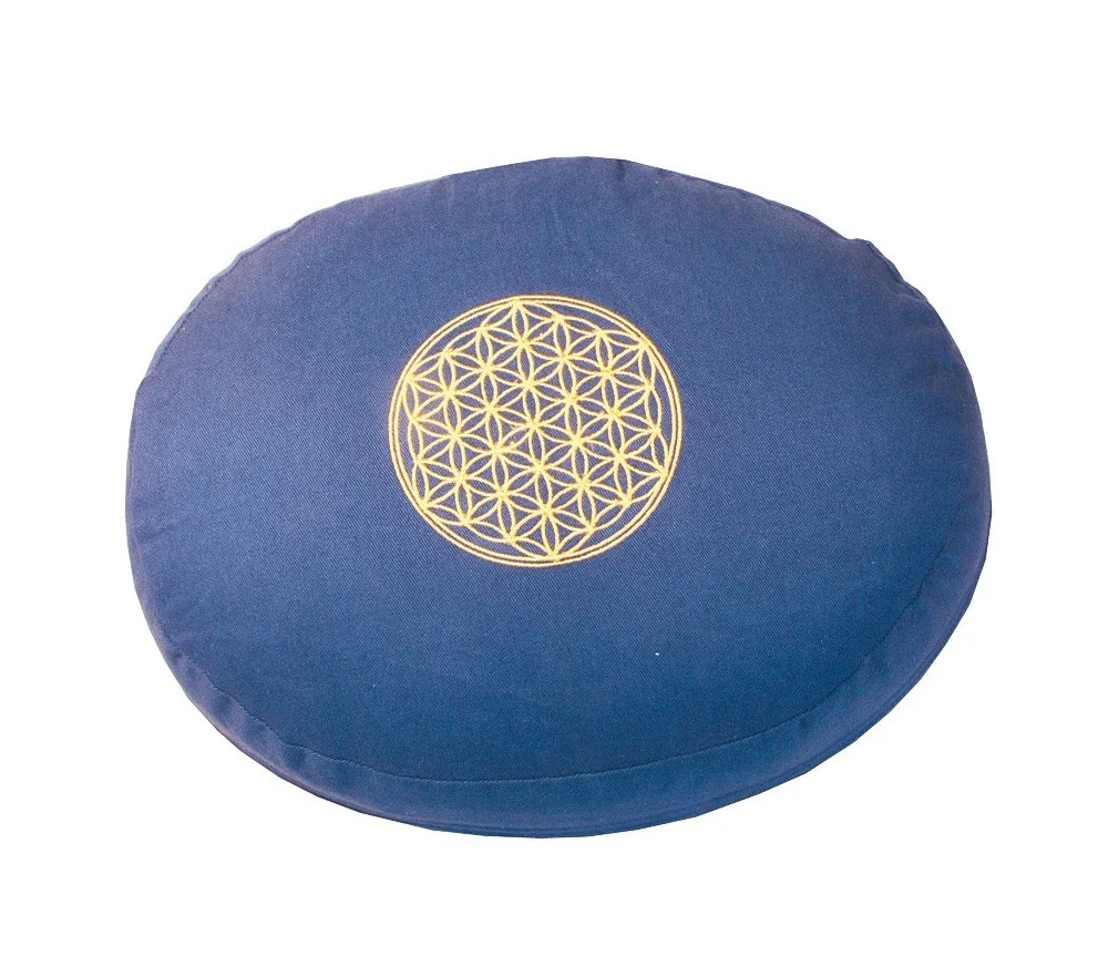Meditationskissen mit Inlet "BDL" Baumwolle(80%), Polyester(20%) blau