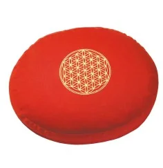 Meditationskissen mit Inlet "BDL" Baumwolle(80%), Polyester(20%) rot