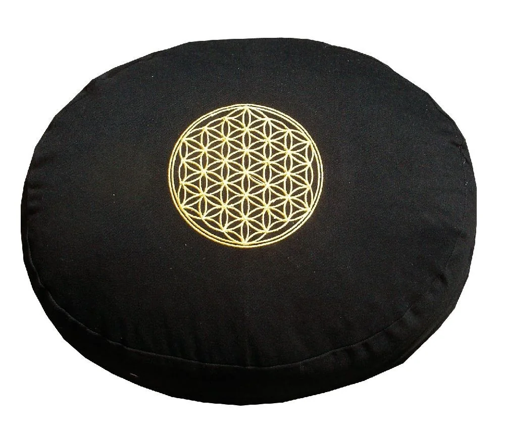 Meditationskissen mit Inlet "BDL" Baumwolle(80%), Polyester(20%) schwarz