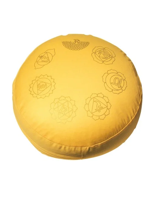 Meditationskissen mit Inlet "7 Chakren" Baumwolle(80%)