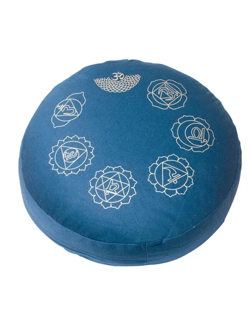 Meditationskissen mit Inlet "7 Chakren" Baumwolle(80%)