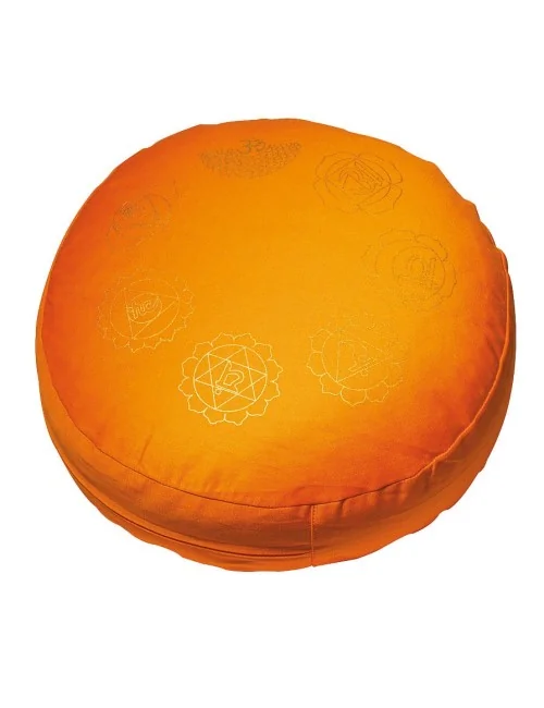 Meditationskissen mit Inlet "7 Chakren" Baumwolle(80%)
