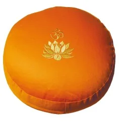 Meditationskissen mit Inlet "Lotus Om" Baumwolle(80%), Polyester(20%) orange