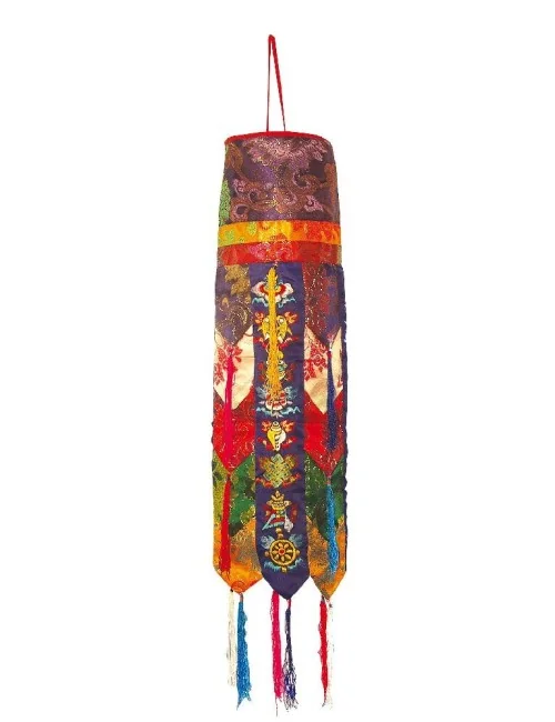 Tibetischer Raumschmuck "Chhakur Hung" Brokat 15x88cm