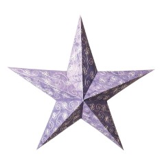 Papierstern 5-zackig "Ambient" blau