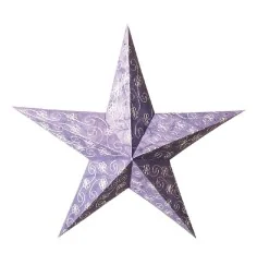 Papierstern 5-zackig "Ambient" blau