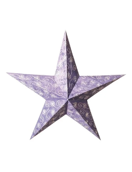 Papierstern 5-zackig "Ambient" blau