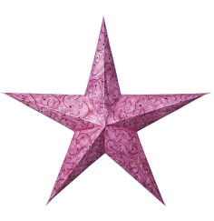Papierstern 5-zackig "Ambient" lila