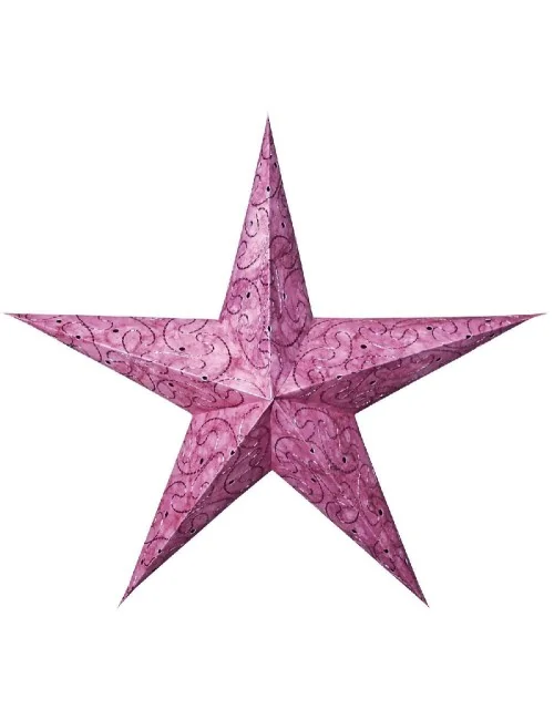 Papierstern 5-zackig "Ambient" lila