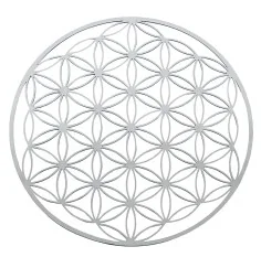 Blume des Lebens aus Edelstahl 18cm