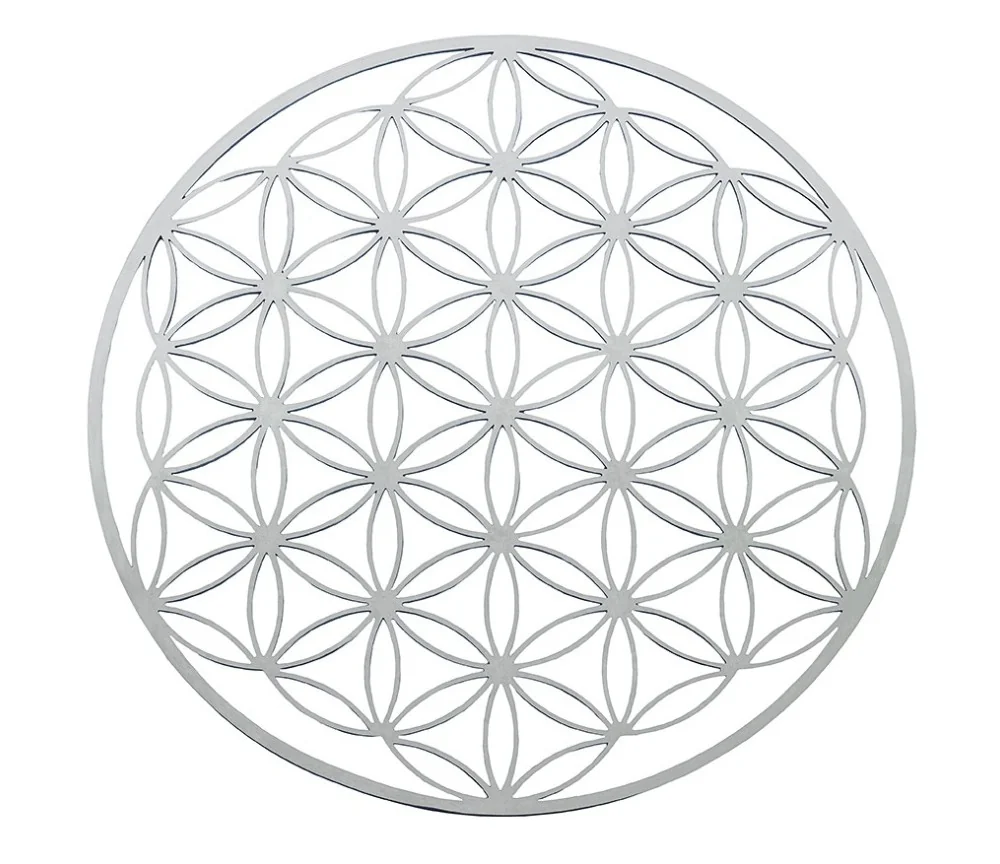 Blume des Lebens aus Edelstahl 18cm