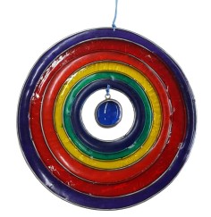 Suncatcher "Rainbow Circle" Fiberglas bunt 12cm