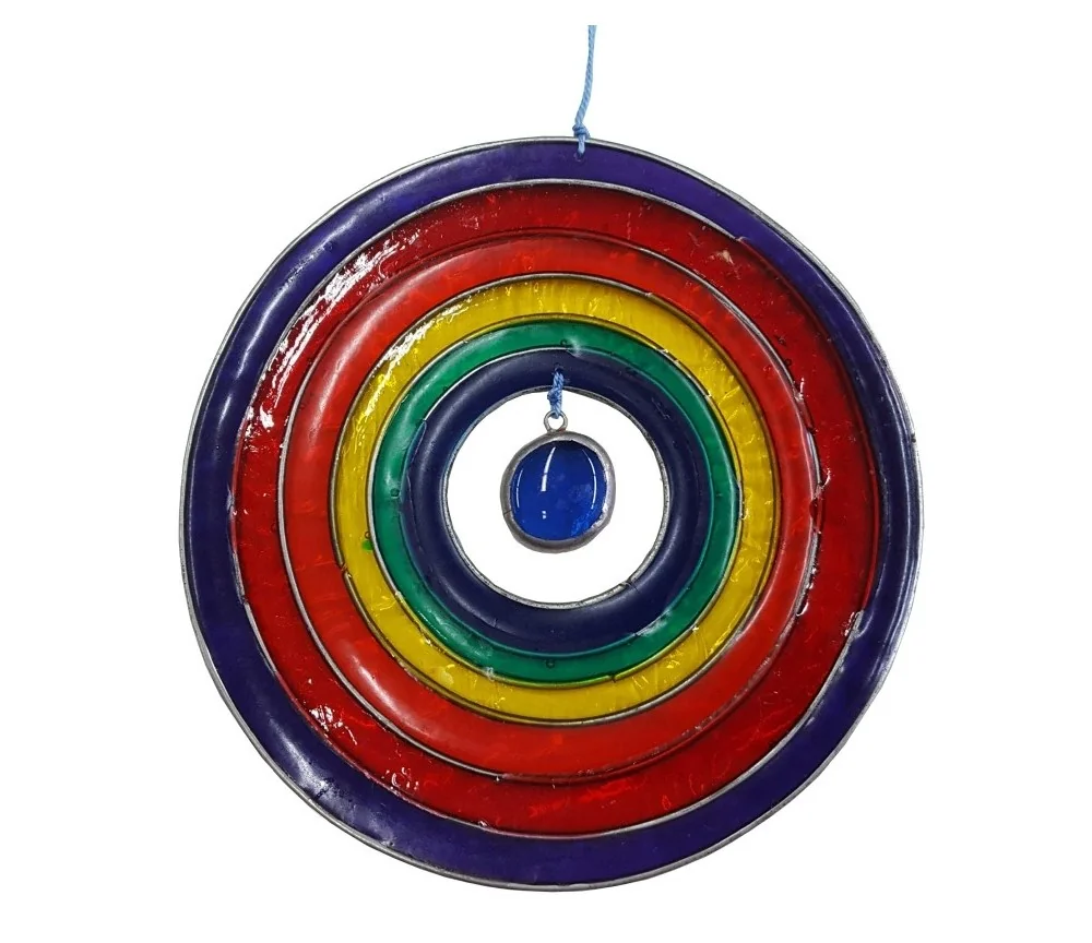 Suncatcher "Rainbow Circle" Fiberglas bunt 12cm
